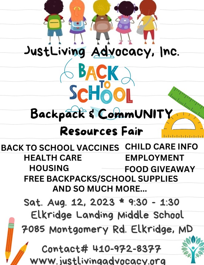 School Supply Give Away Stevens Forest Elementary School